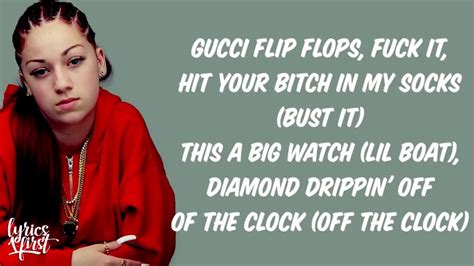 gucci flops bhad bhabie|gucci flip flops bhad bhabie lyrics.